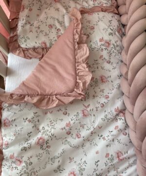Beddengoed set Clavel Ruffle OldPink