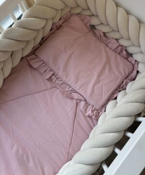 Beddengoed Set Ruffle OldPink