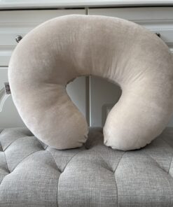 Handgemaakte voedingskussen Velvety Beige