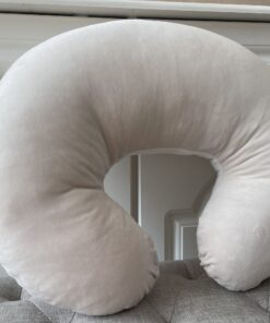 Handgemaakte voedingskussen Velvety Ivory