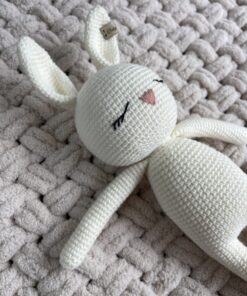 Alternative view of Handgemaakte konijn knuffel Creme