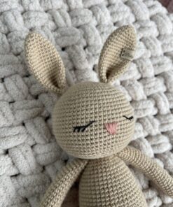 Alternative view of Handgemaakte konijn knuffel Beige
