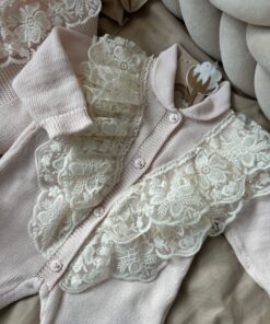 Alternative view of Unieke complete newbornset wikkeldeken Roze