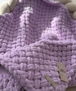 Pre-order Handgemaakte BL FLUFFY deken Lilac