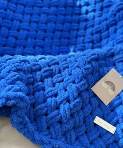 Alternative view of Pre-order Handgemaakte BL FLUFFY deken Royalblue
