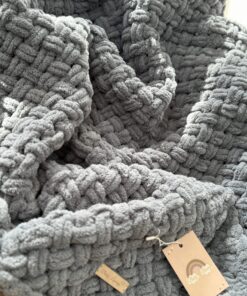 Pre-order Handgemaakte BL FLUFFY deken Stone