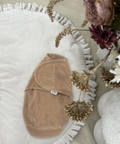 Velvety DarkBeige Inbakerdoek