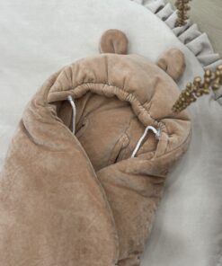 Alternative view of Velvety DarkBeige Voetenzak/Wikkeldeken