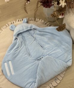 Alternative view of Velvety BabyBlauw Voetenzak/Wikkeldeken