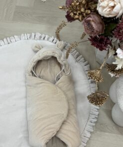 Velvety Beige Voetenzak/Wikkeldeken