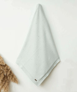 Gebreid Dekentje Pointelle Mint