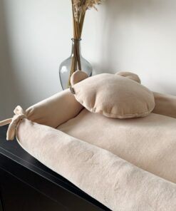 Alternative view of Velvety Beige Natural Bear babynestje