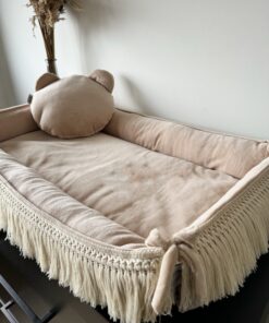 Velvety Beige Bohemian Bear babynestje