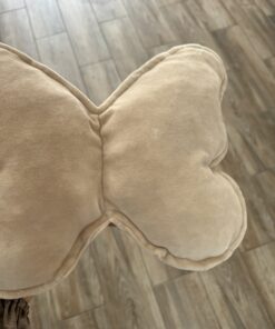 Alternative view of Velvety Beige Butterfly Kussen