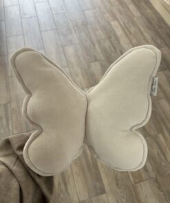 Alternative view of Velvety Ivory Butterfly Kussen