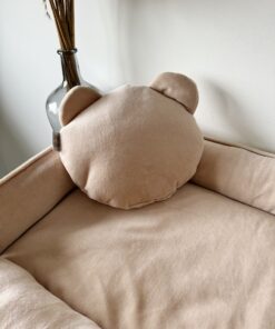 Velvety Beige Bear Kussen