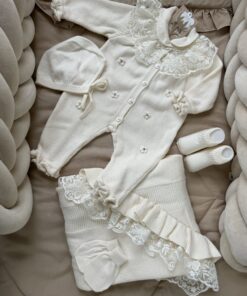 5-delige Complete newbornset DiamondBloom Cream