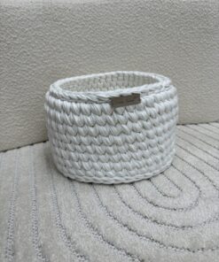 Handgemaakte Commodemand Rond Cream