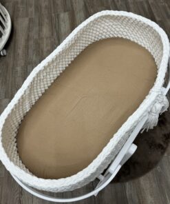 Hoeslaken Beige Katoen mozesmand/verschoonmand