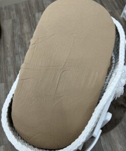 Alternative view of Hoeslaken Beige Katoen mozesmand/verschoonmand