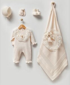 Exclusieve complete newbornset 5-delig Creme