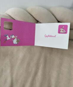 Alternative view of Wenskaart Hoera Een Meisje