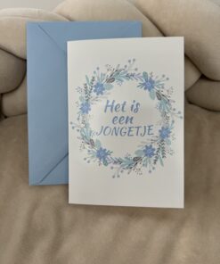 Wenskaart Het Is Een Jongetje
