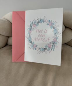 Wenskaart Het Is Een Meisje