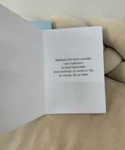 Alternative view of Wenskaart Het is Een Jongetje