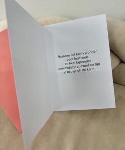 Alternative view of Wenskaart Het Is Een Meisje