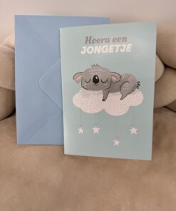 Wenskaart Koala Hoera Een Jongetje