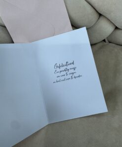 Alternative view of Wenskaart glitter Hoera een Meisje