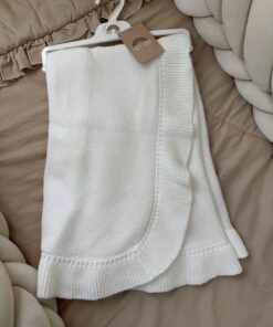 Ruffle wiegdeken White Unisex