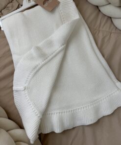 Alternative view of Ruffle wiegdeken White Unisex