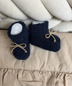 Gebreide Slofjes NavyBlue