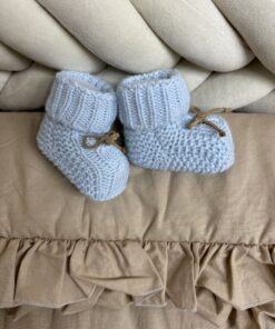 Alternative view of Gebreide Slofjes Babyblauw