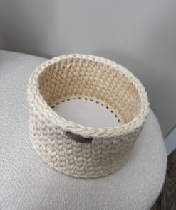 Alternative view of Handgemaakte Commodemand Rond Ecru #8