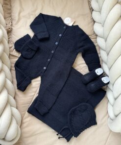 Complete Newbornset Navy Blue 5-delig