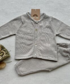 Gebreide set 2-delig Comfort Mink