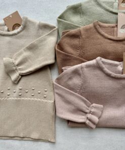 Alternative view of Gebreid Jurkje Dot Beige