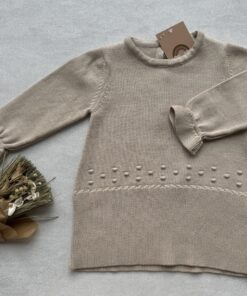 Gebreid Jurkje Dot Beige