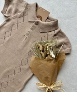 Alternative view of Gebreid Boxpakje Short Weave Beige