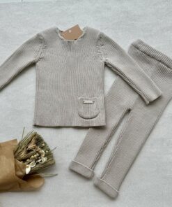 Gebreide set 2-delig Comfy Mink