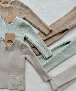 Alternative view of Gebreide set 2-delig Comfy Aqua Mint