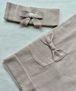 Alternative view of Gebreide wiegdeken RoseMary Bow