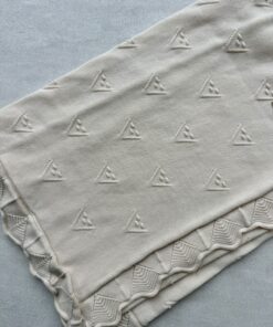 Gebreide wiegdeken Beige Cherry