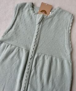 Premium Slaapzak Aqua Mint Pointelle