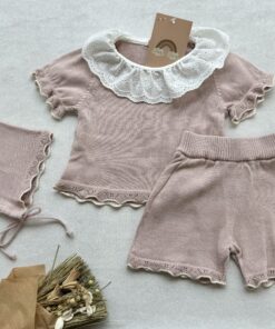 Gebreide 3-delige Set RoseMary Dinky
