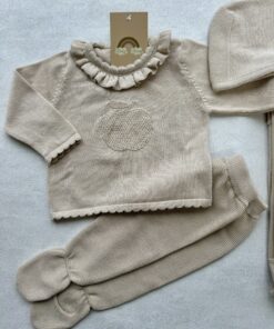 Alternative view of Complete Newbornset Beige Apple 4-delig