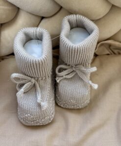 Gebreide Booties Mink